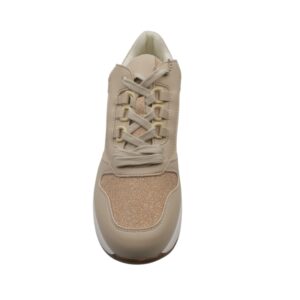 Sneakers Μπεζ Με Στρας