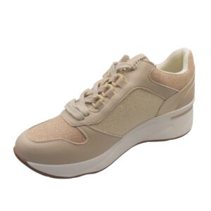 Sneakers Μπεζ Με Στρας
