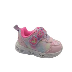 Sneakers Ροζ Με Σκρατς & Φωτάκια