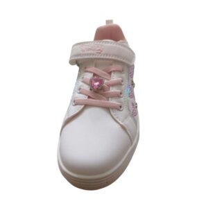 Sneakers Λευκά Με Σκρατς Στρας Και Καρδούλες